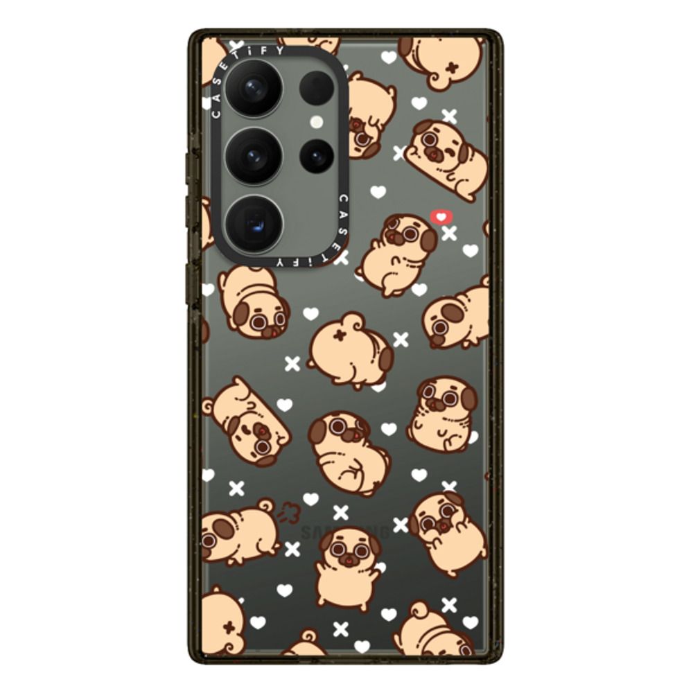 CASETIFY Puglie Pug Floating Pugs Impact Case for Samsung Galaxy S23 Plus / S23 Ultra