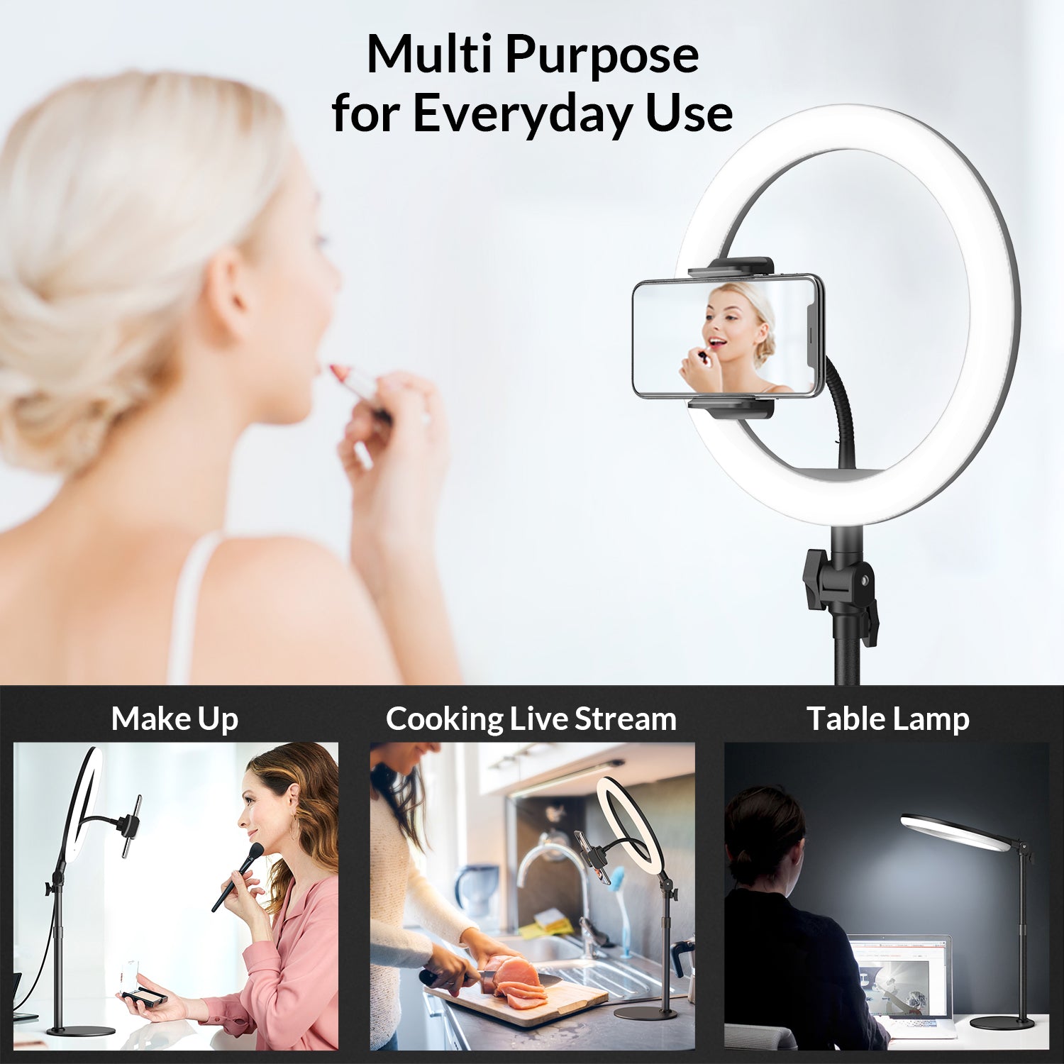 Mono Dsign LED Ring Light with Phone Stand