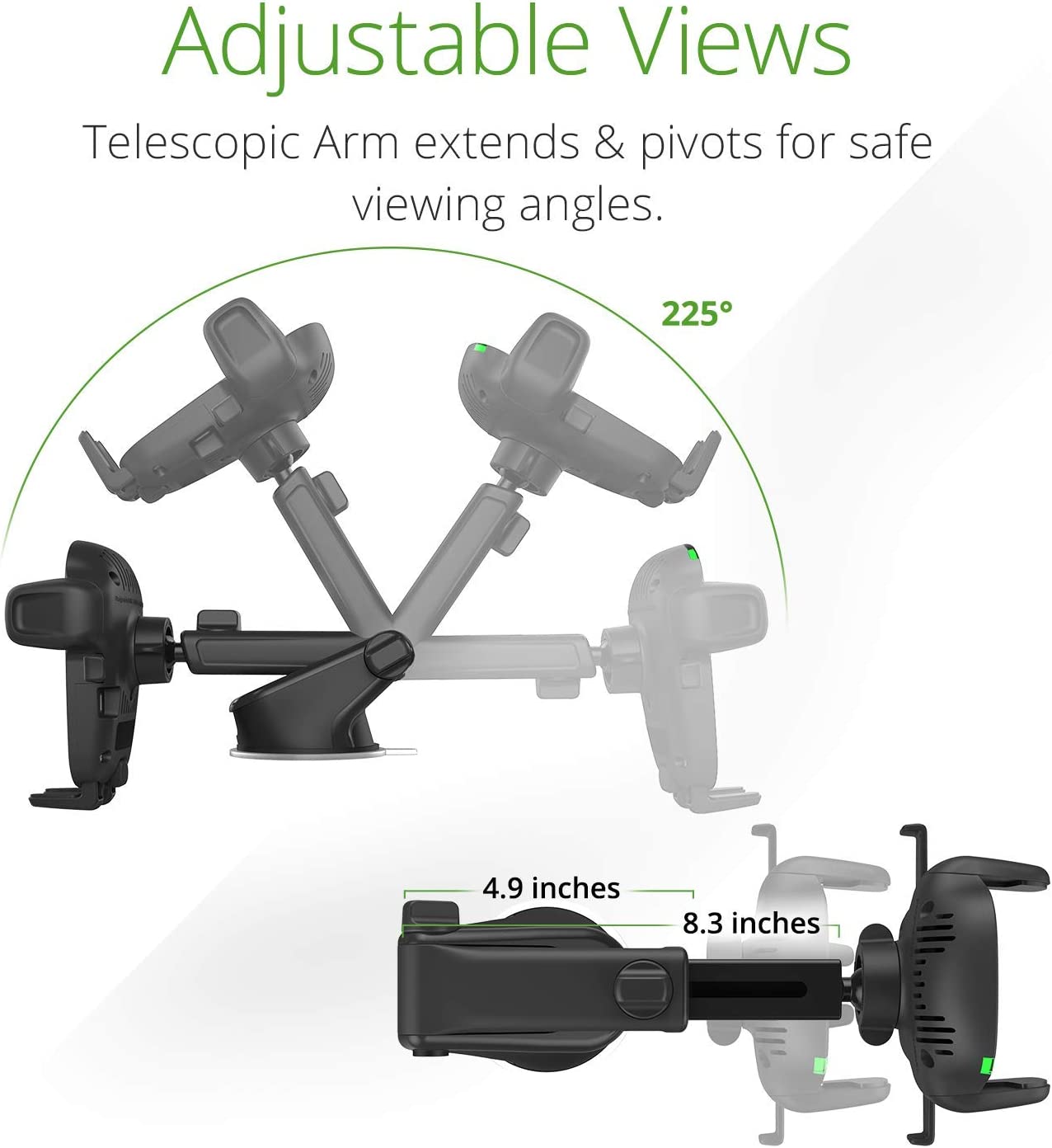 iOttie Easy One Touch Wireless 2 Dash & Windshield/Air Vent Car Mount Holder