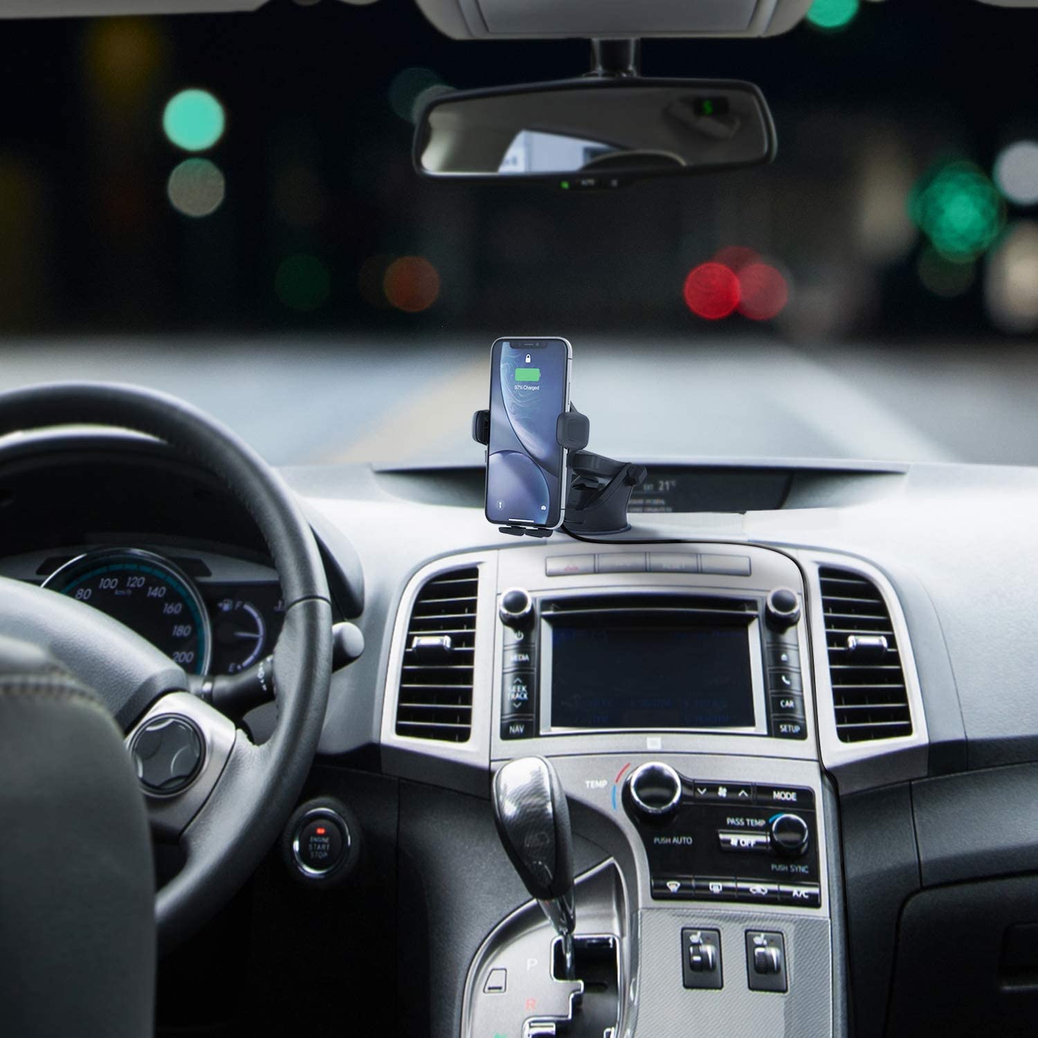 iOttie Easy One Touch Wireless 2 Dash & Windshield/Air Vent Car Mount Holder