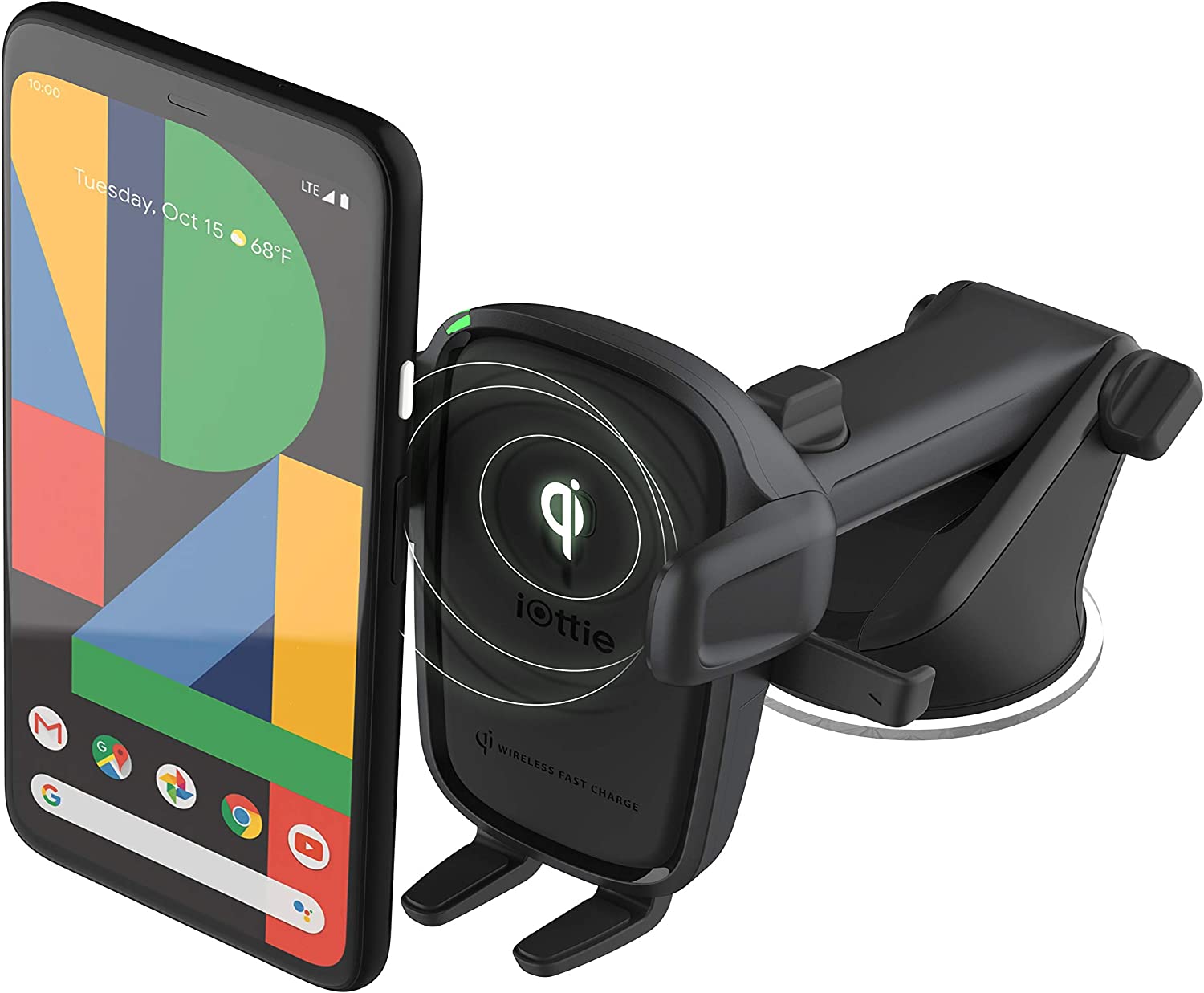 iOttie Easy One Touch Wireless 2 Dash & Windshield/Air Vent Car Mount Holder