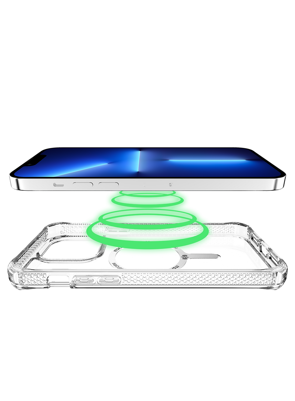 ITSKINS Hybrid R Clear (MagSafe Compatible) for iPhone 14 / 14 Pro / 14 Plus / 14 Pro Max - Transparent