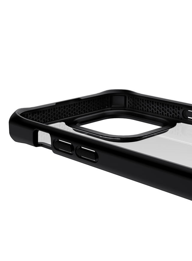 ITSKINS Hybrid R Solid for iPhone 14 / 14 Pro / 14 Plus - Black and Transparent