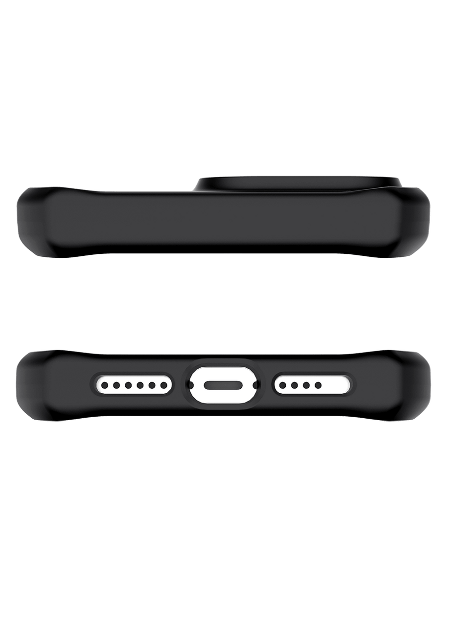 ITSKINS Hybrid R Solid for iPhone 14 / 14 Pro / 14 Plus - Black and Transparent