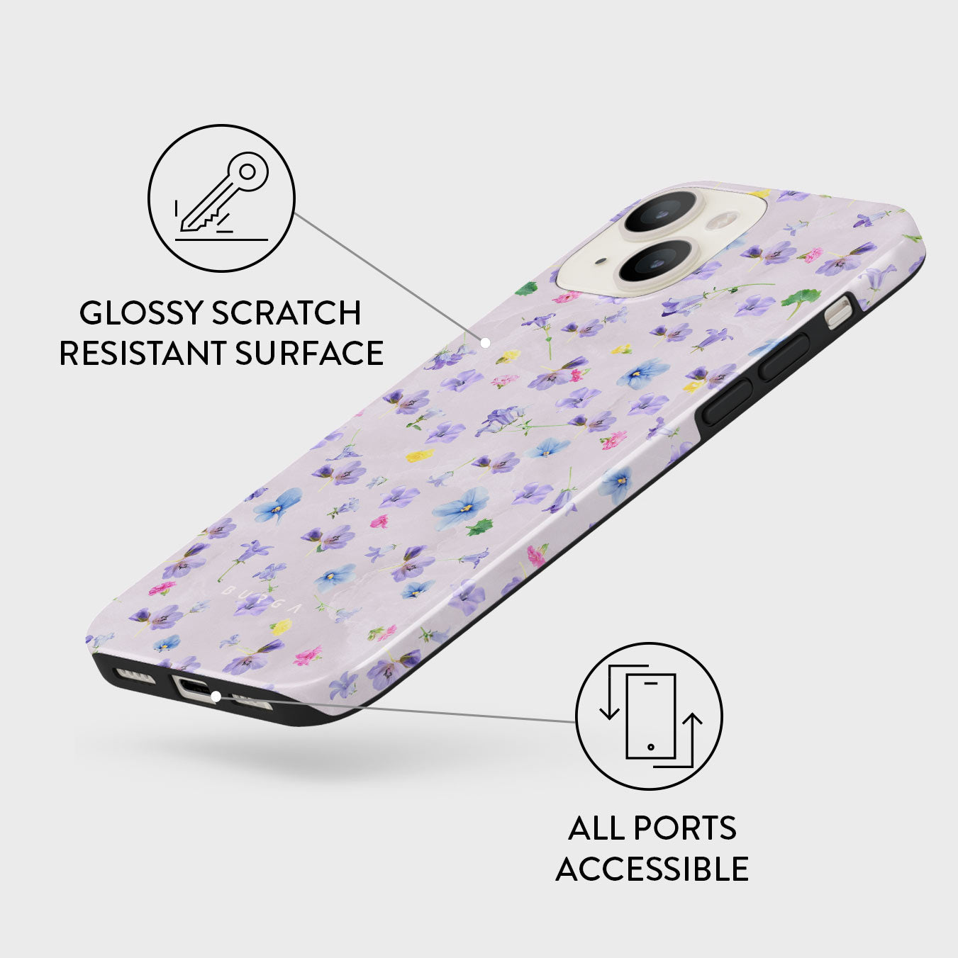 Burga Wild Flower - iPhone 13 / 13 Pro / 13 Pro Max Tough Phone Cases