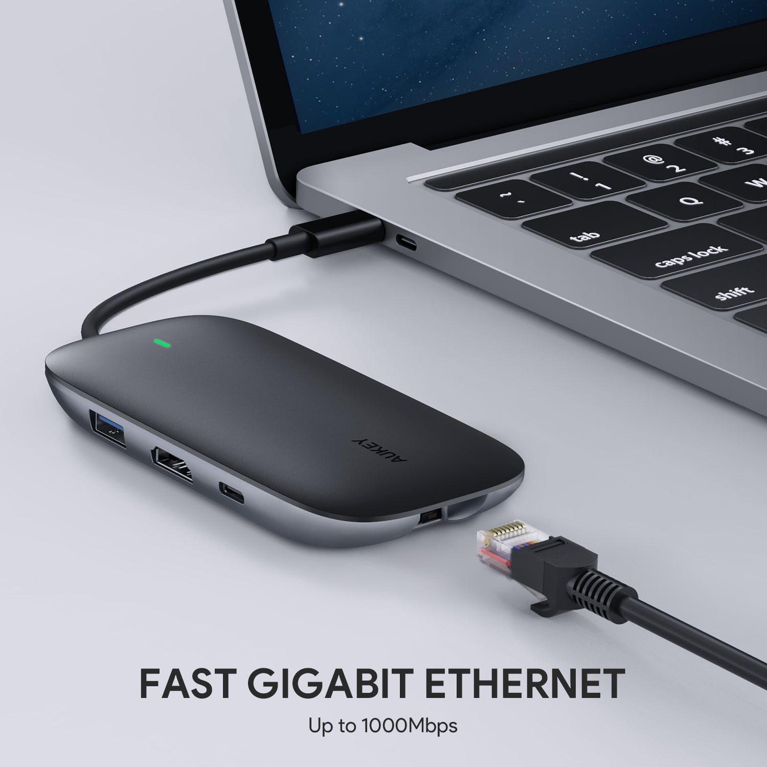 Aukey CB-C71 8 in 1 USB-C Hub