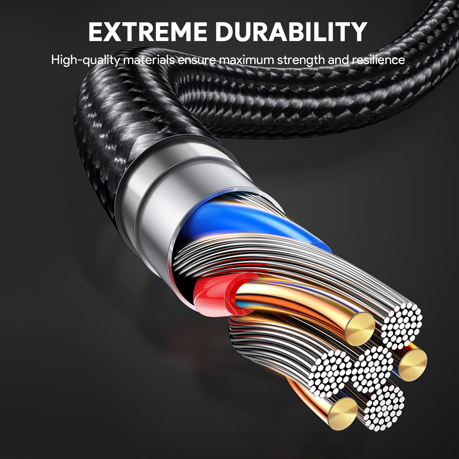 Aukey CB-NAC1 / CB-NAC 2 Circlet Nylon braided USB-A to USB-C Cable (1m/1.8m)