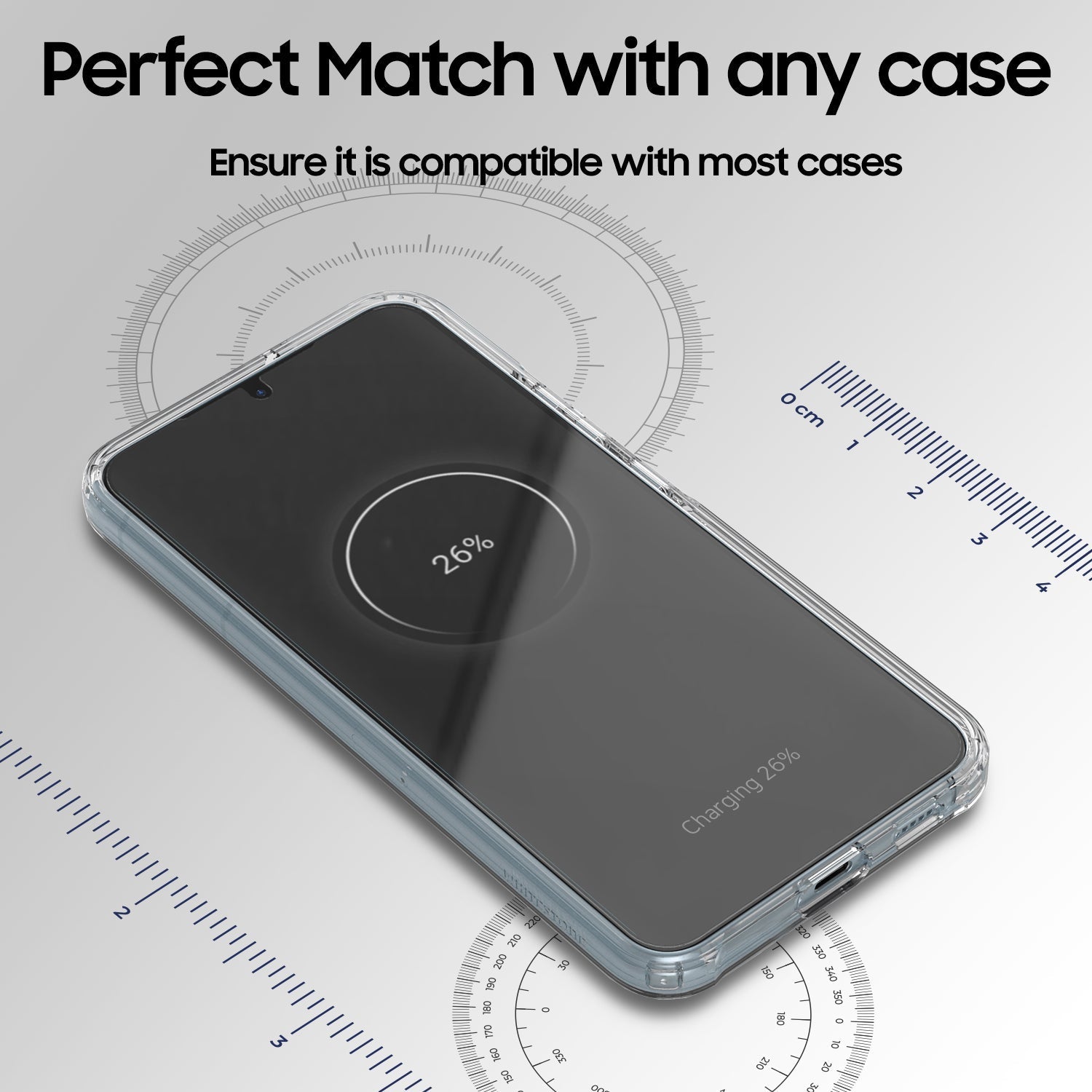 Whitestone Dome Glass Samsung Galaxy S23 Ultra Tempered Glass Screen Protector - Liquid Dispersion Tech