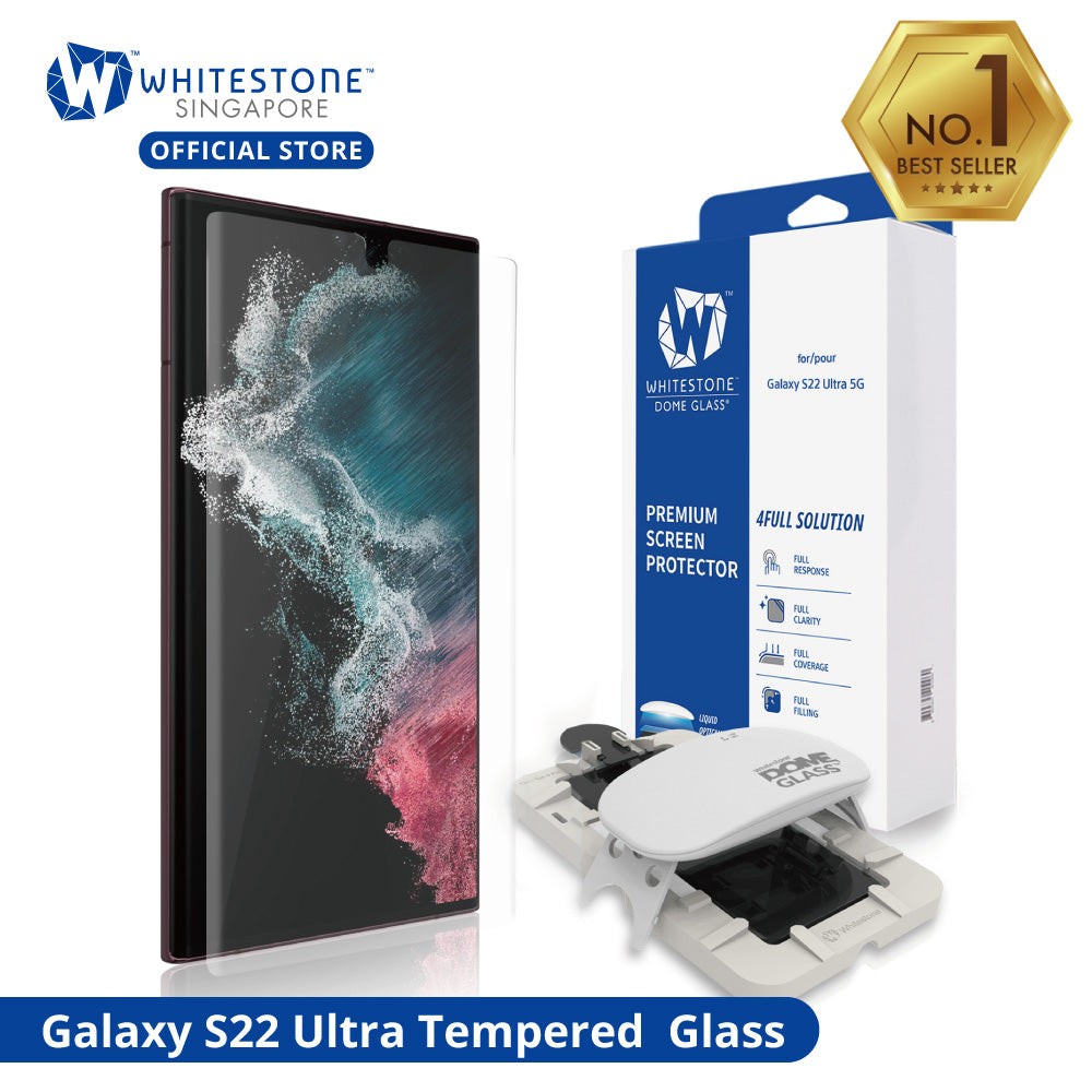 Whitestone Dome Tempered Glass for S22 ULTRA