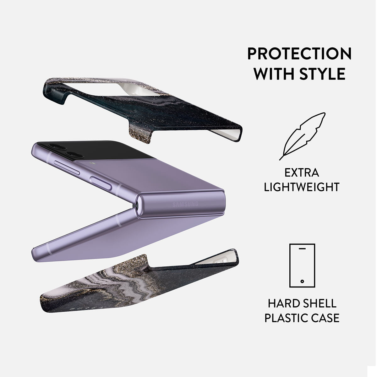 BURGA Samsung Galaxy Z Flip 4 Snap Phone Cases