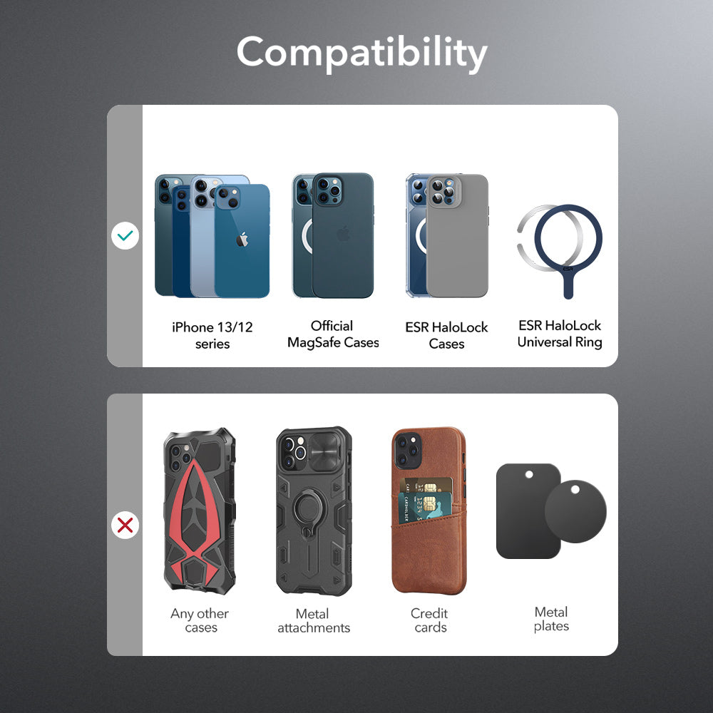 ESR HaloLock Wireless Car Charger with CryoBoost - Frosted Onyx