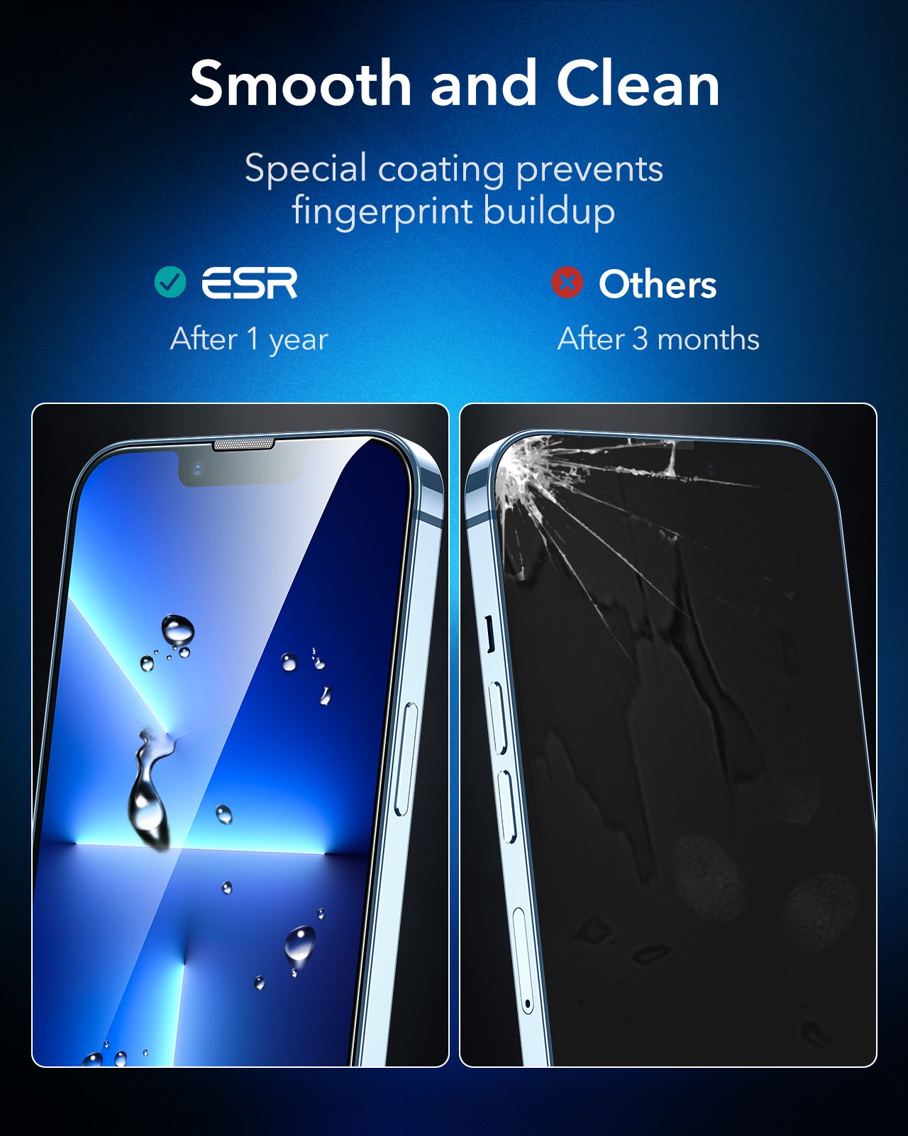 ESR 1pc Tempered Glass Screen Protector for iPhone 15