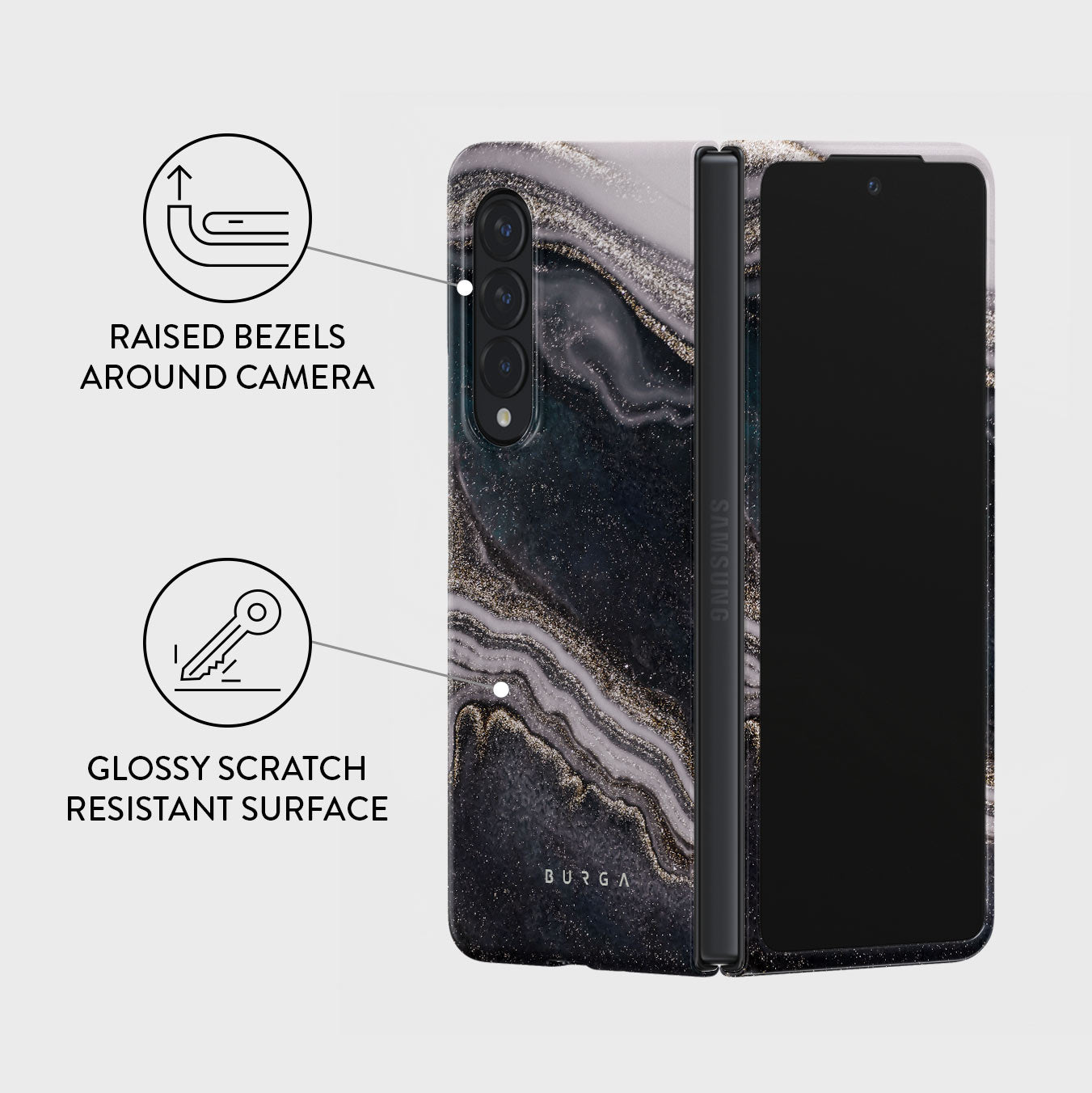 BURGA Samsung Galaxy Z Fold 4 Snap Phone Cases