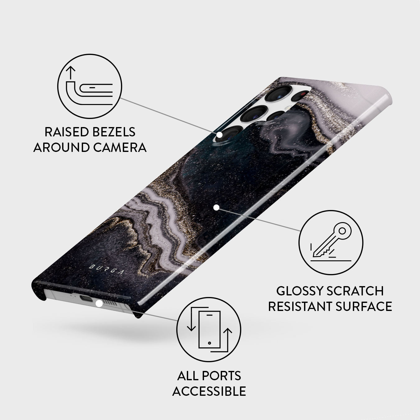 BURGA Magic Night - Samsung S22 Plus / S22 Ultra Tough Phone Cases