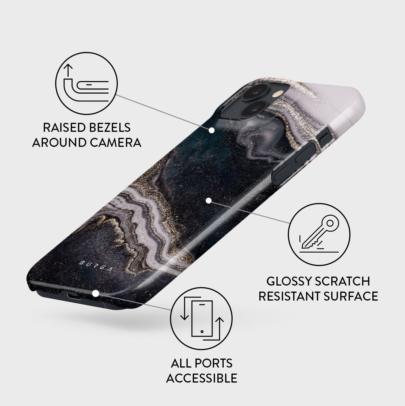 Burga Magic Night Tough Magsafe Case for iPhone 14 Pro / 14 Pro Max