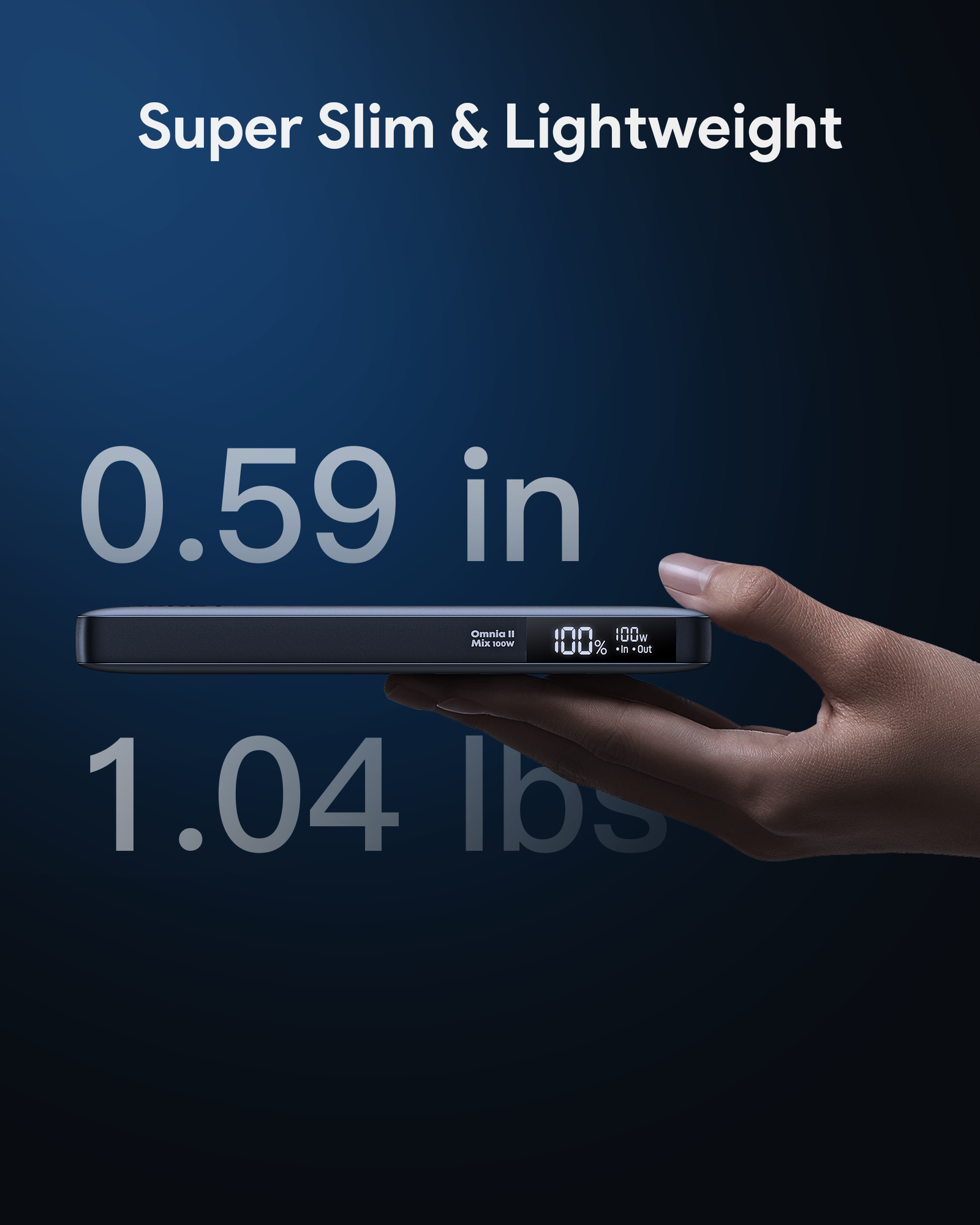 Aukey PB-Y44 Sprint X 20K 100W 20000mAh Laptop Power Bank with PD3.0 - Gray