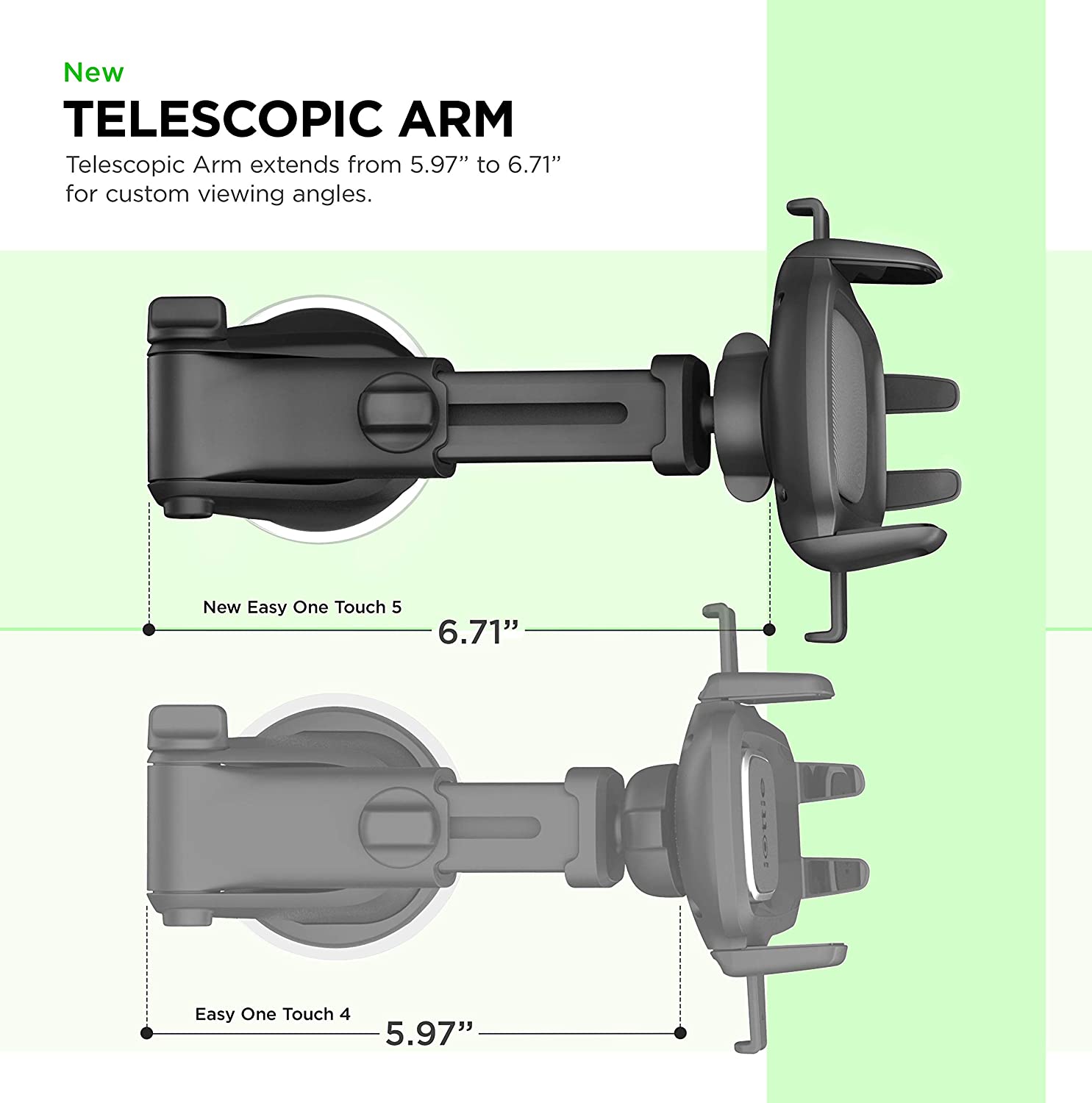 iOttie Easy One Touch 5 Dash & Windshield /Air Vent Car Mount Phone Holder