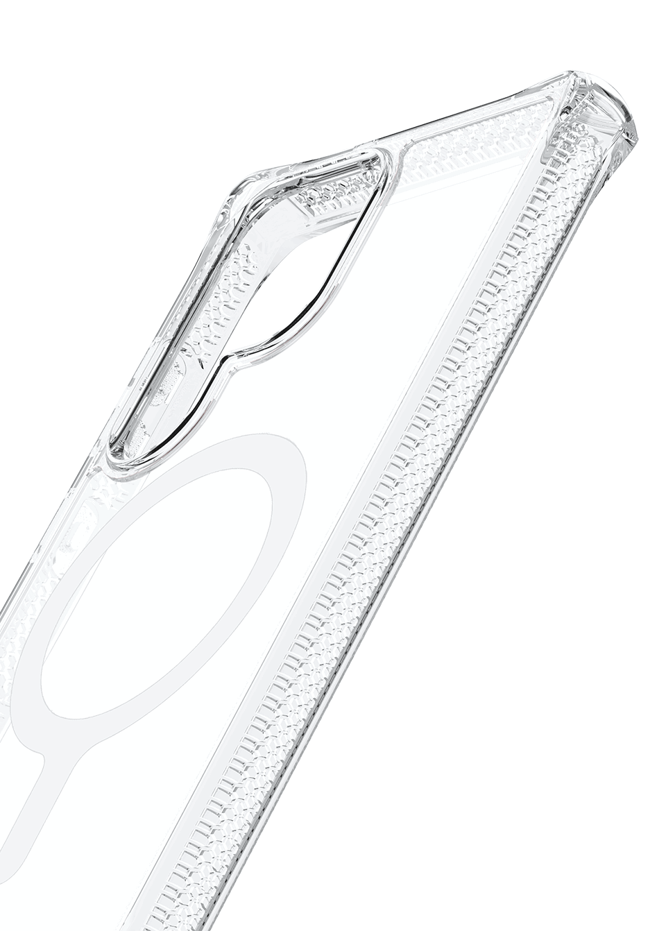 ITSKINS HYBRID R CLEAR Compatible with MagSafe for Galaxy S23 Ultra Transparent