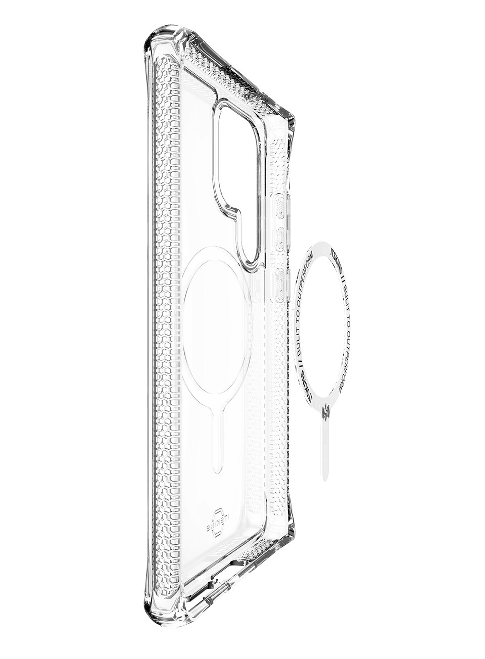 ITSKINS HYBRID R CLEAR Compatible with MagSafe for Galaxy S23 Ultra Transparent