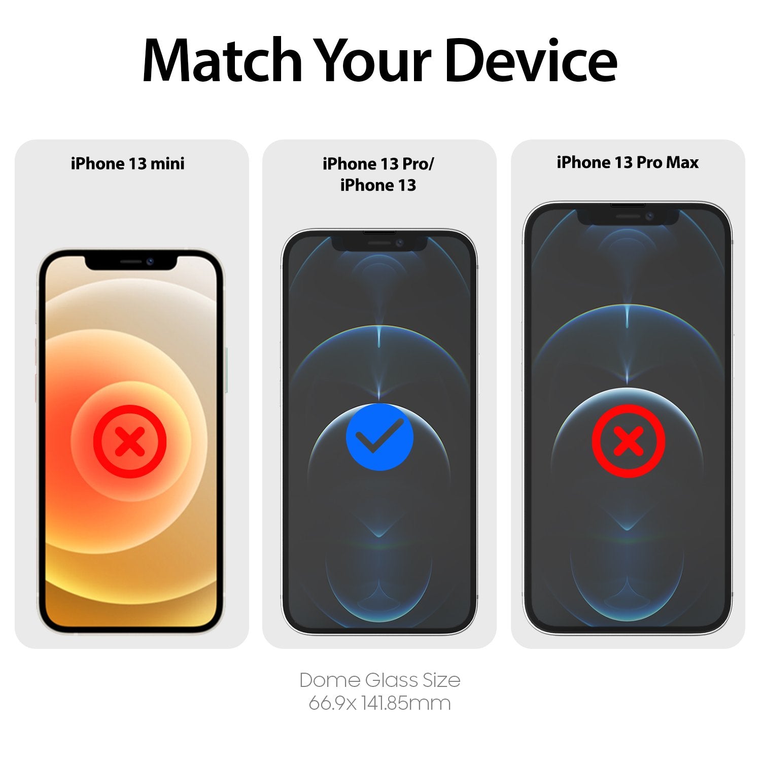 Whitestone iPhone 13 / 13 Pro Tempered Glass Screen Protector