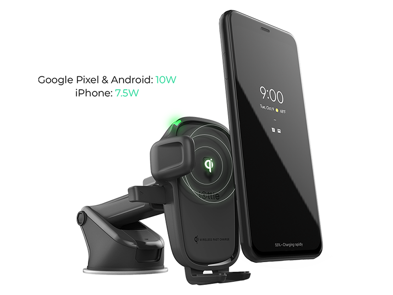 iOttie Easy One Touch Wireless 2, Wireless Charging Car Mount Dash & Windshield