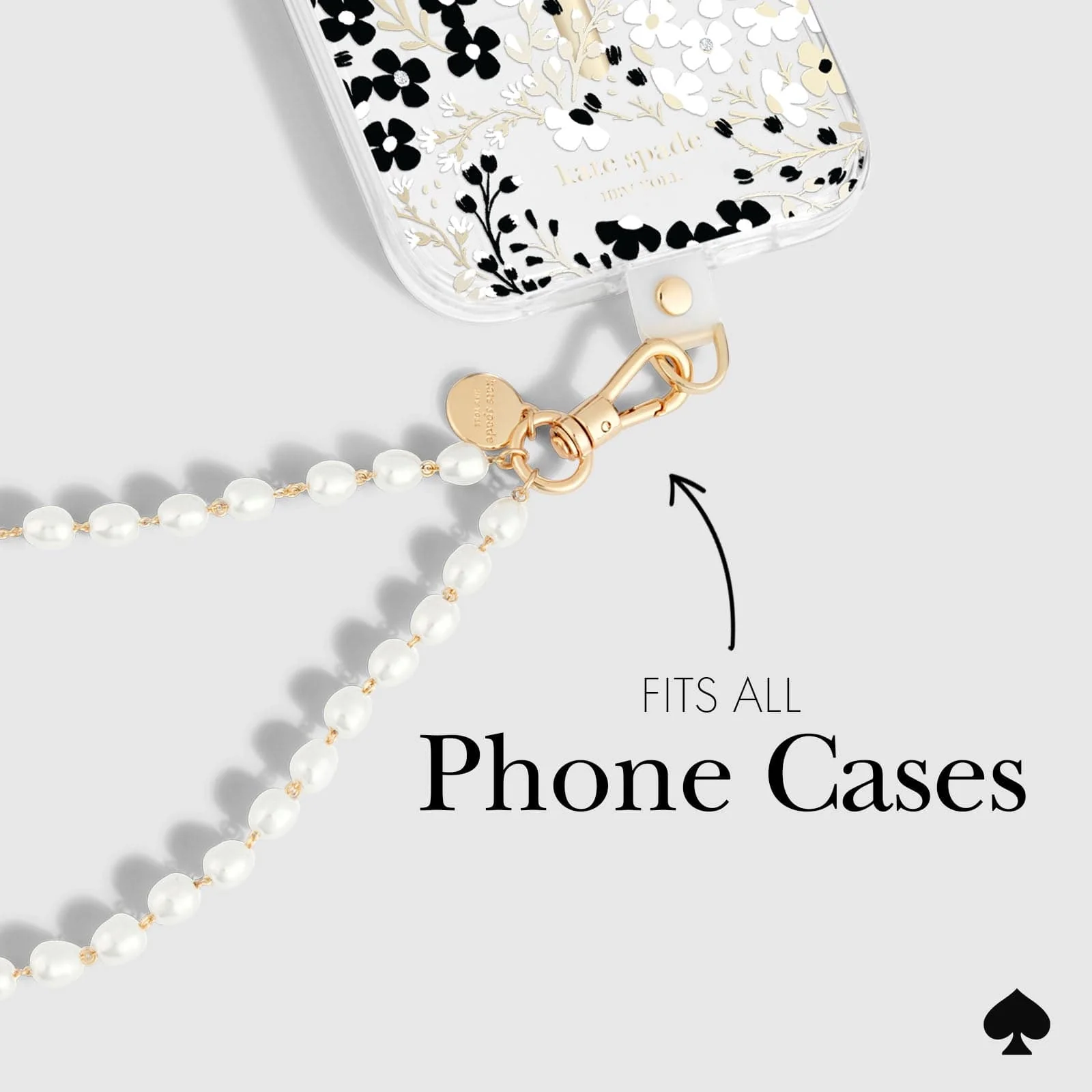 Kate Spade Phone Charm - Sea Pearl