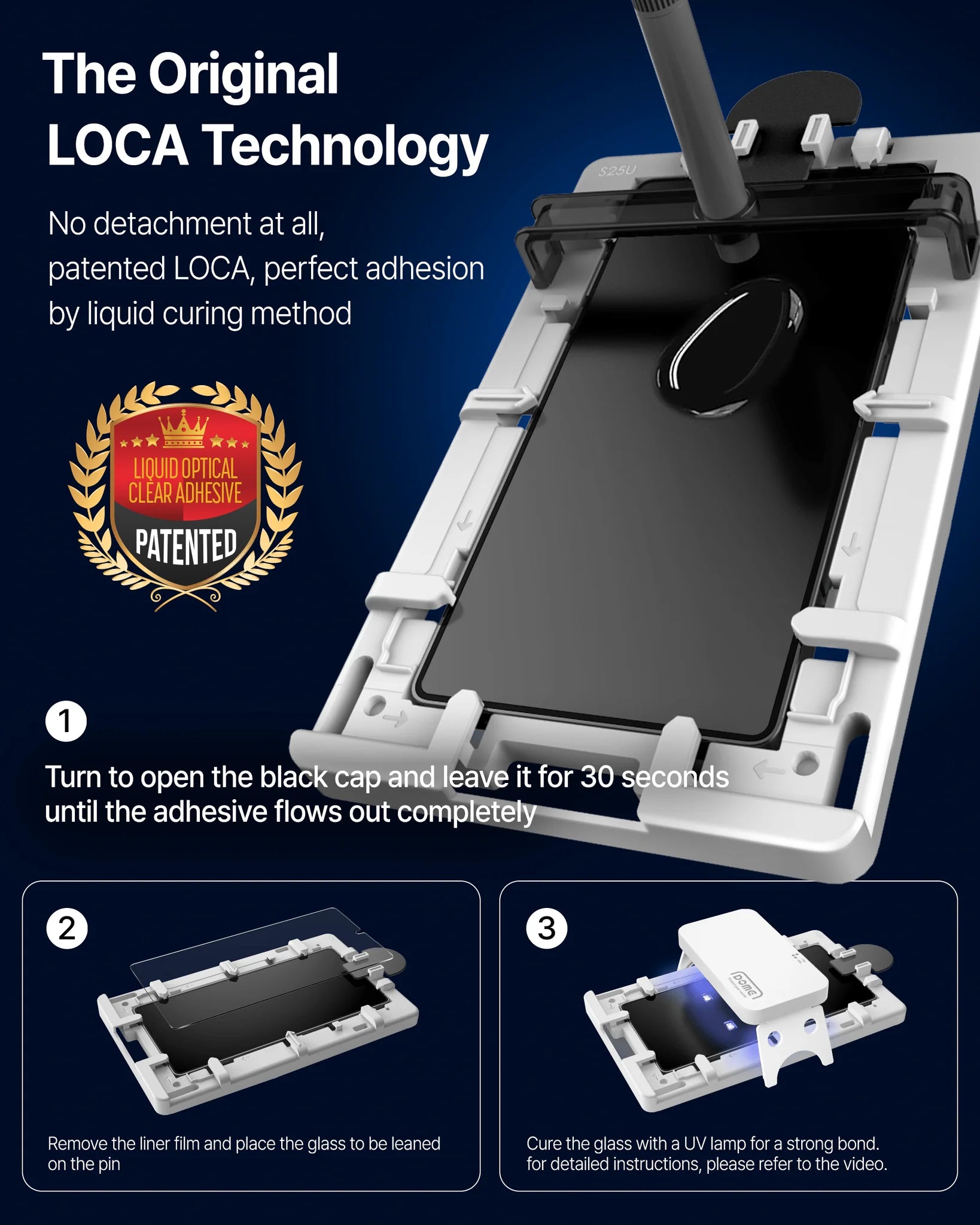 *Pre-Order*Whitestone Dome Glass Samsung Galaxy S25 Tempered Glass Screen Protector - Liquid Dispersion Tech