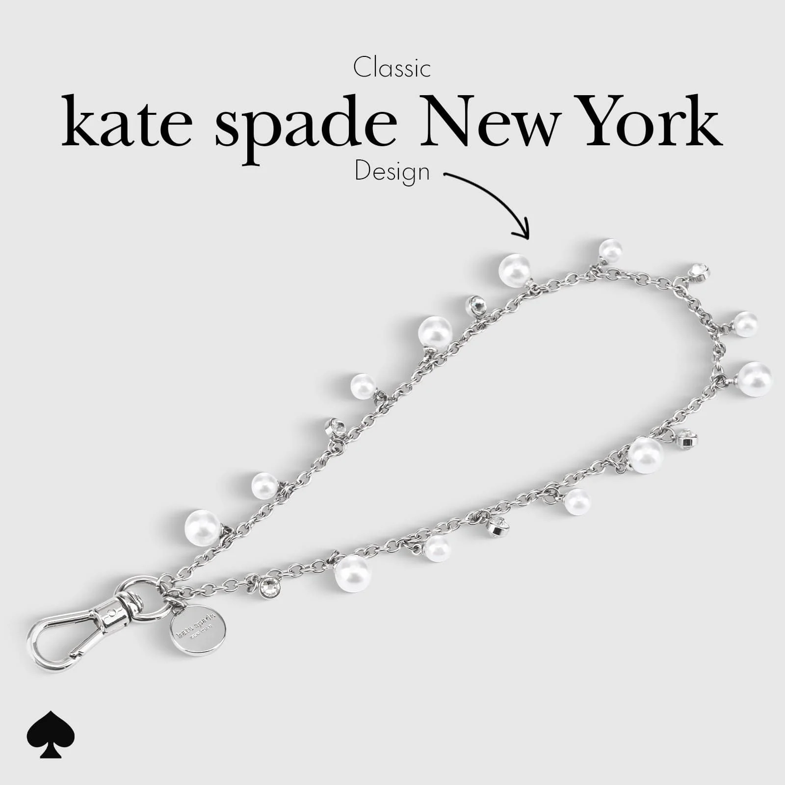 Kate Spade Phone Charm - Dazzling Pearl