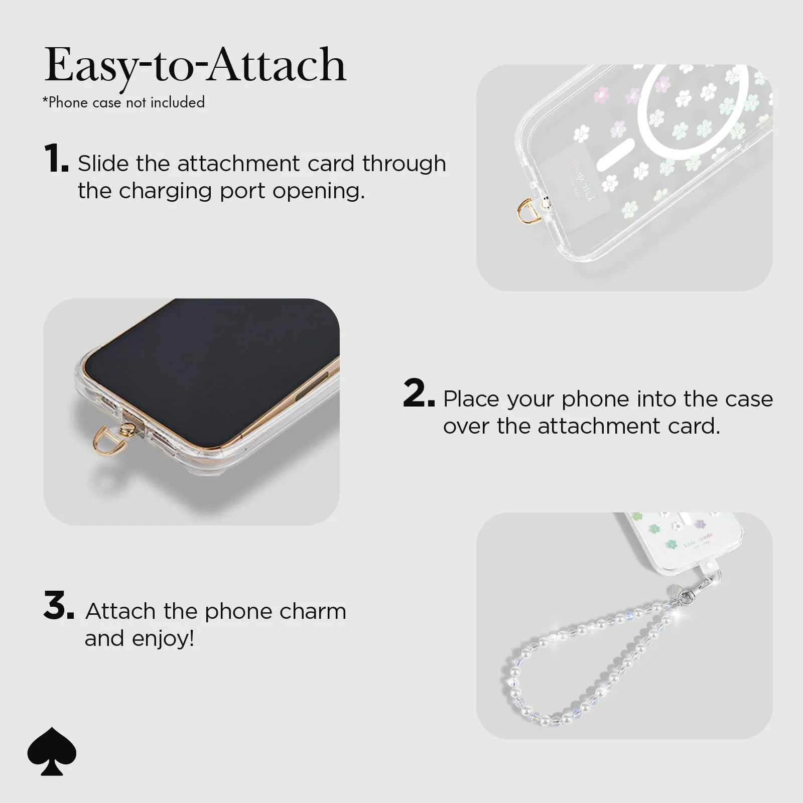 Kate Spade Phone Charm - Rock Candy