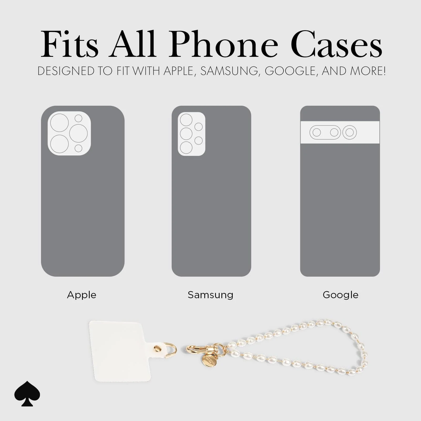 Kate Spade Phone Charm - Sea Pearl