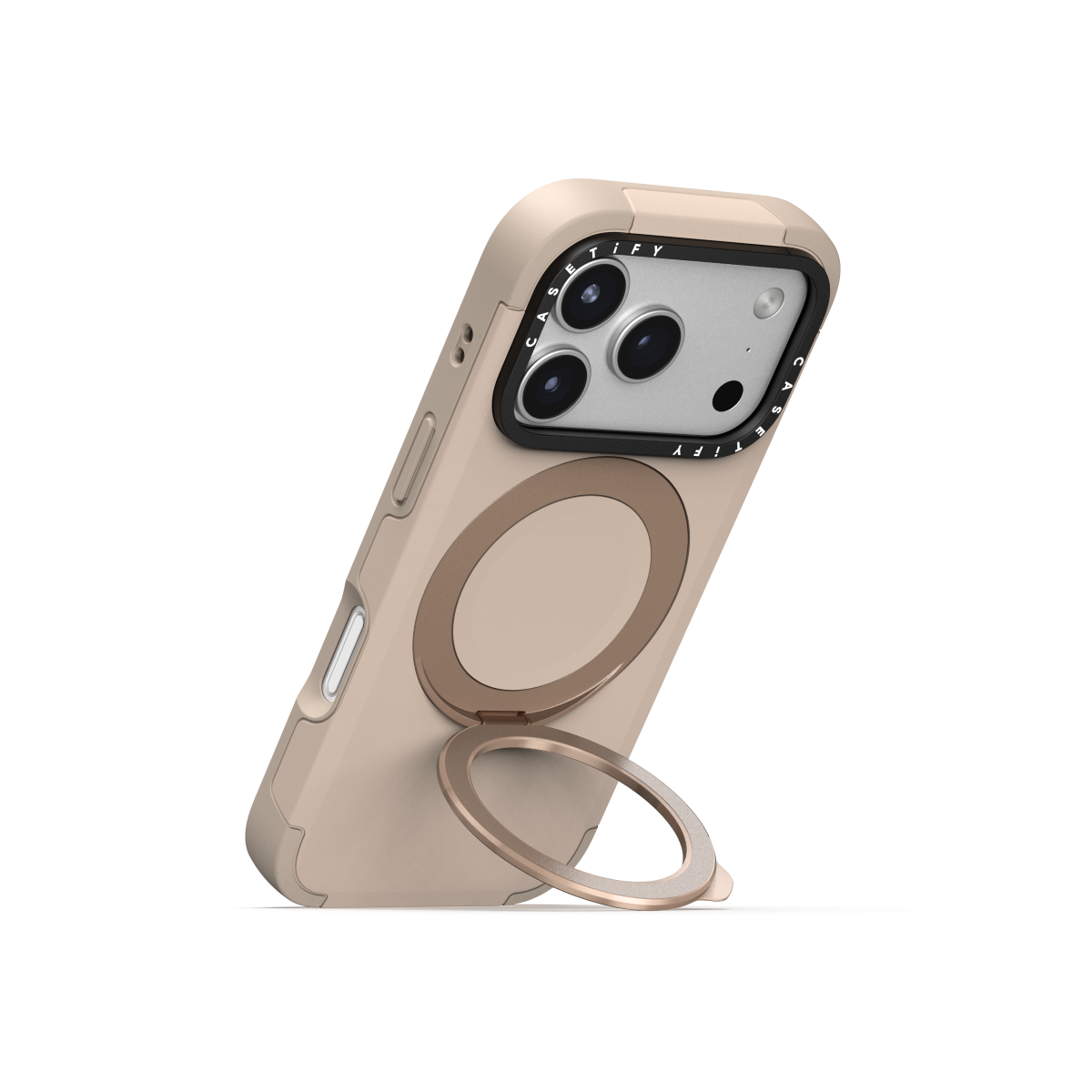 CASETiFY Magsafe Force Ring Stand Case for iPhone 17 Series - Taupe