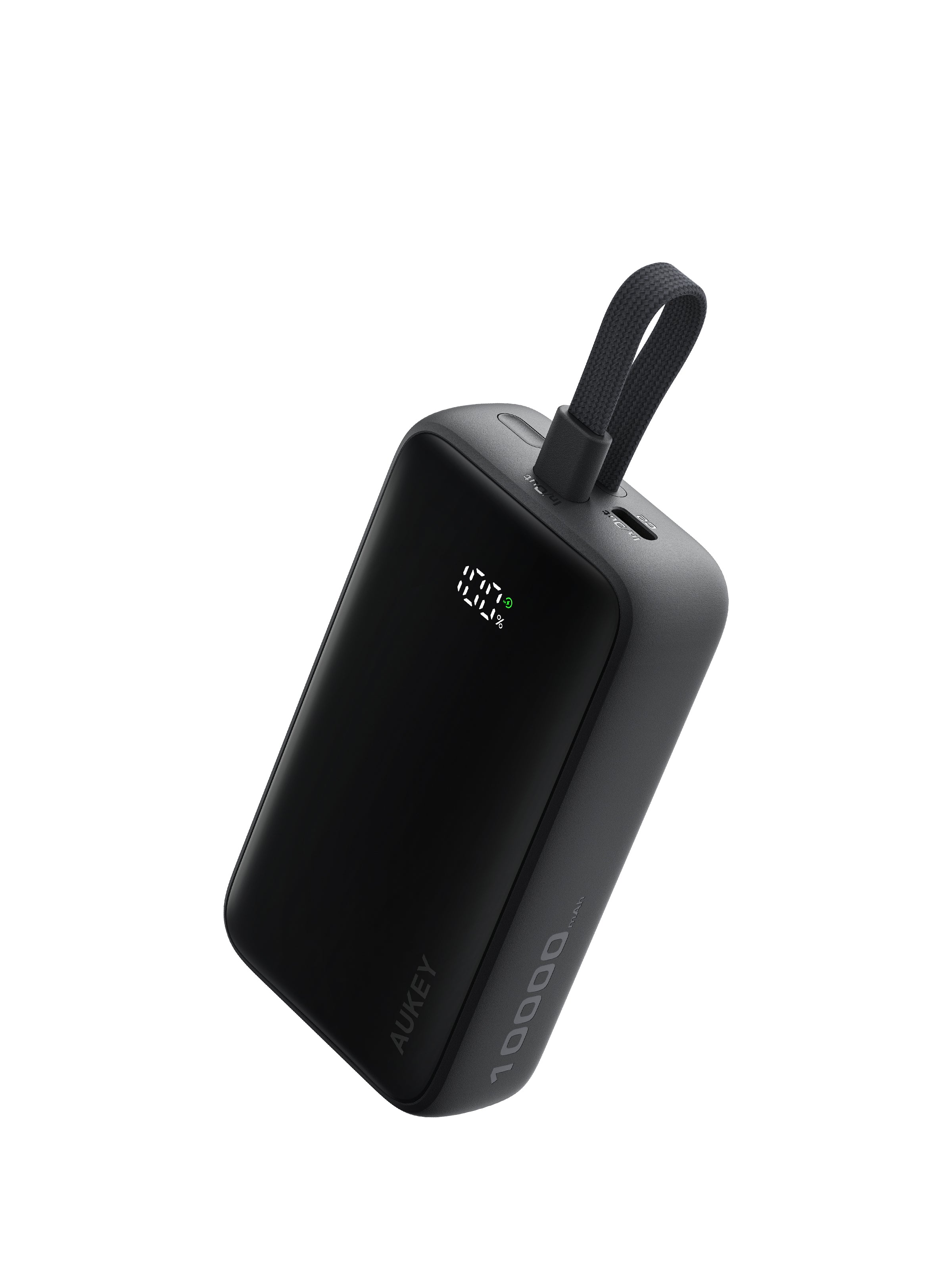 [CCC Certified] Aukey PB-Y61 Spark Sling 30W 10000mAh Fast Charging Powerbank with Built-in Type-C Cable