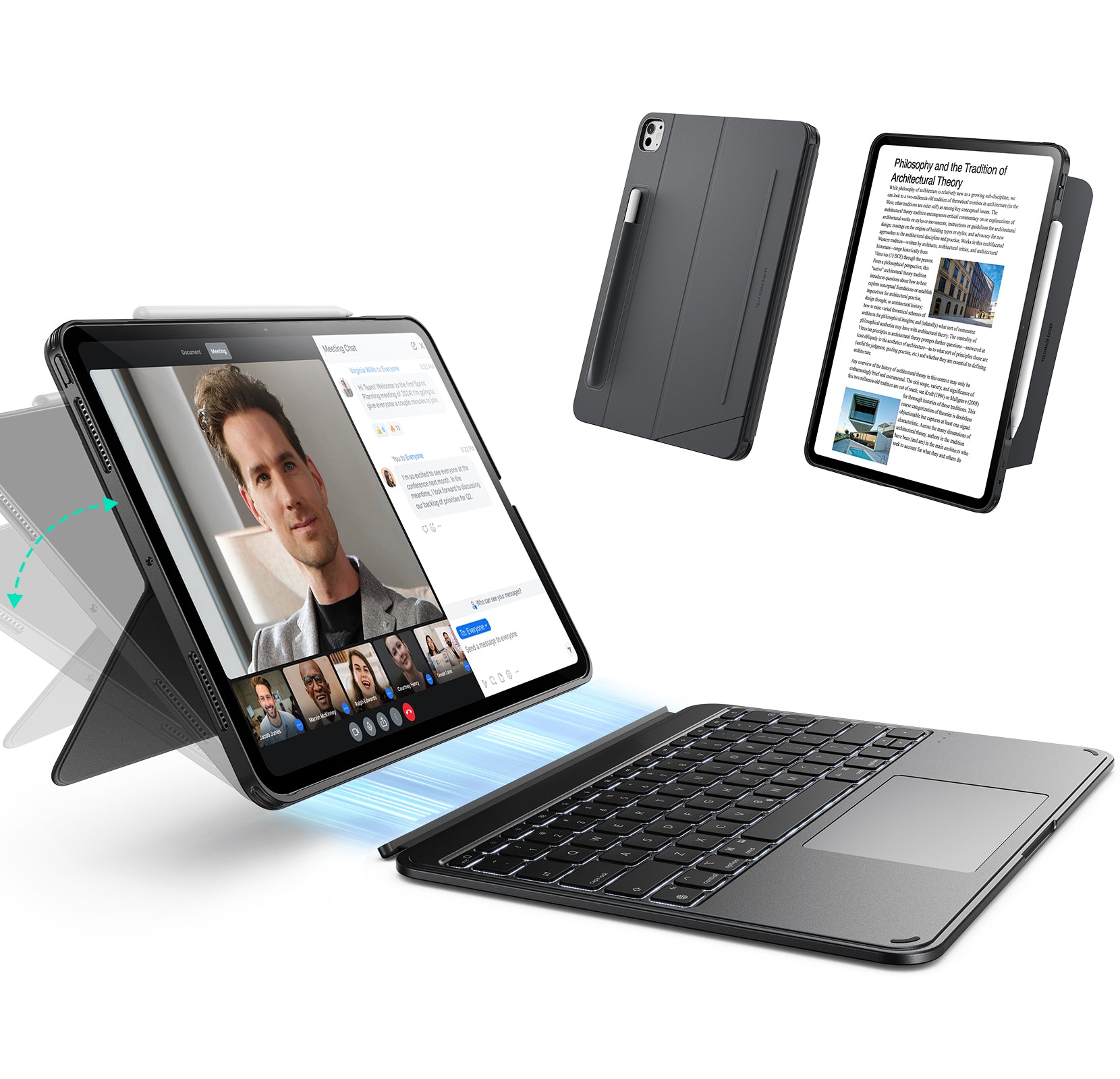 ESR iPad Pro 13" (2025/2024) Shift Keyboard Case