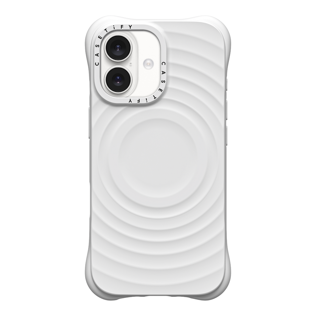 CASETiFY Magsafe The Ripple Case for iPhone 17 Series - The White Case