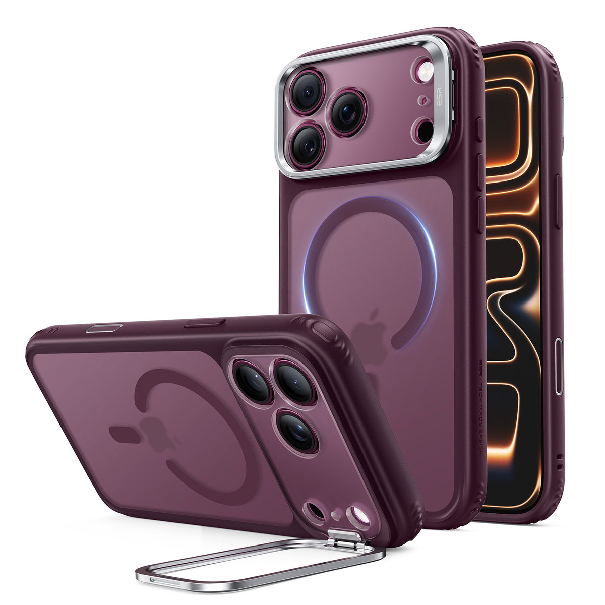 ESR iPhone 18 / 17 Series Hybrid Magsafe Case w/ Stash Stand (Camera Control)