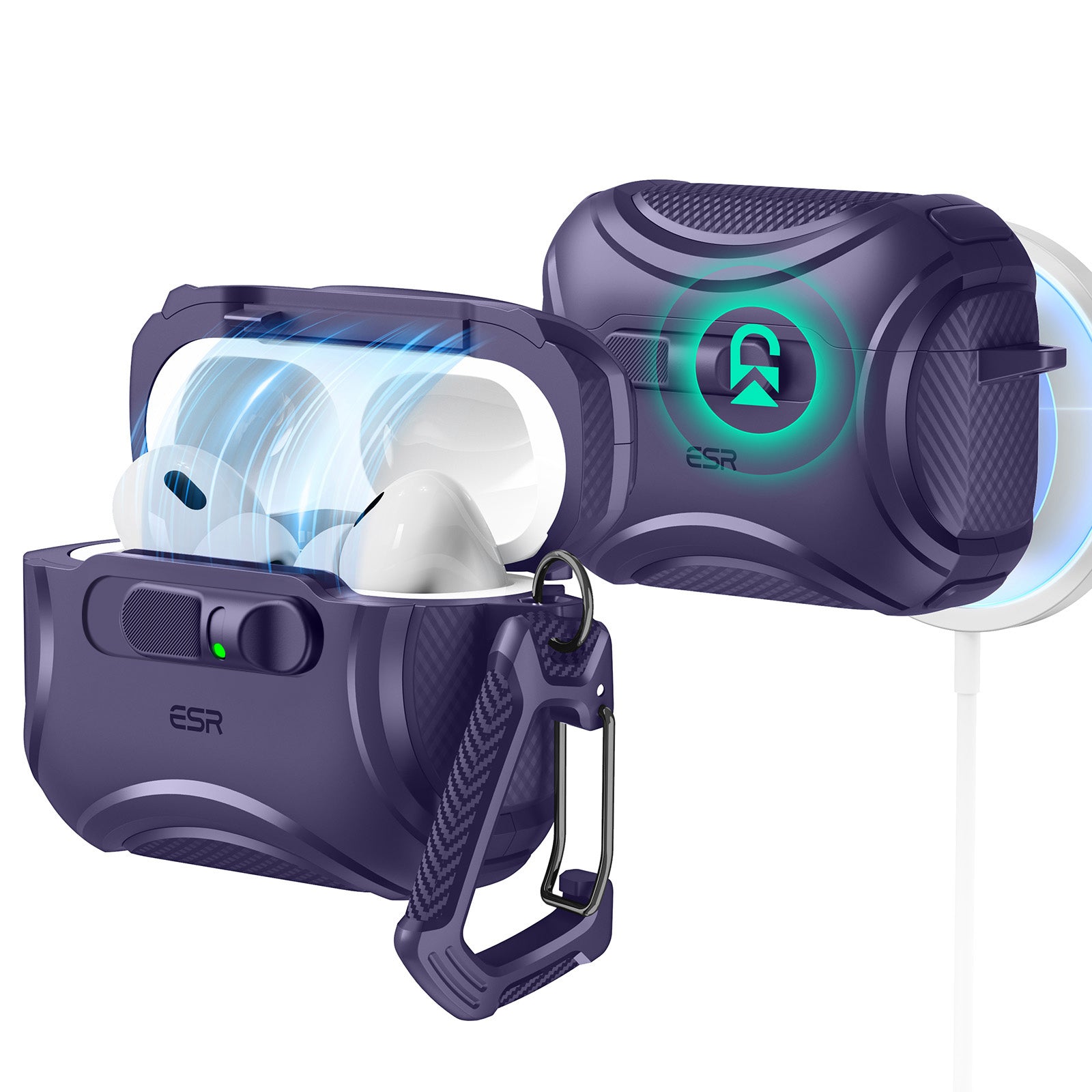 ESR AirPods Pro 3 Cyber Armor FlickLock Case (HaloLock)