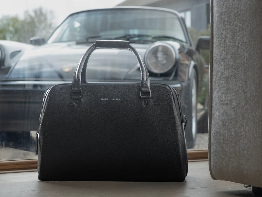 Grams(28) 181 Voyager Duffle Bag - Pebbled Black