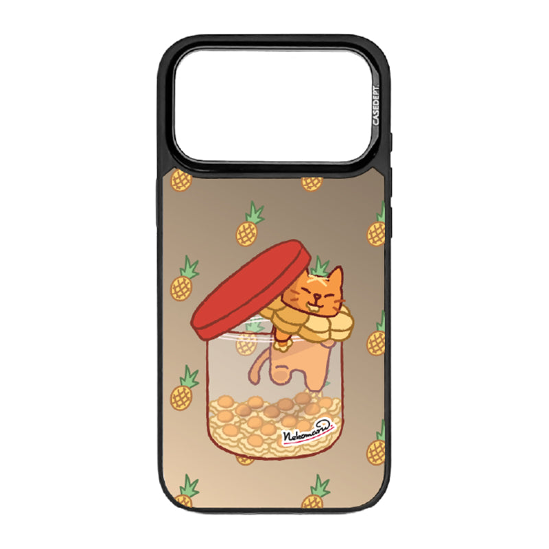CaseDept. iPhone 17 Pro | 17 Pro Max Matte Mirror Case - Nekomaru Pineapple Tarts