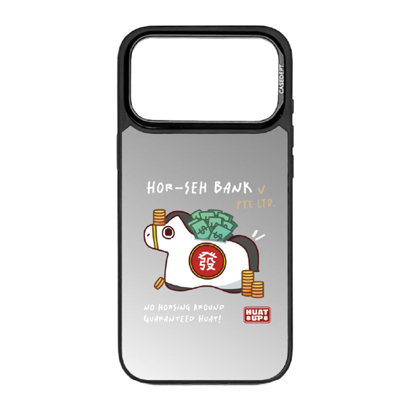 CaseDept. iPhone 17 Pro | 17 Pro Max Matte Mirror Case - Huat Up Horseh Bank