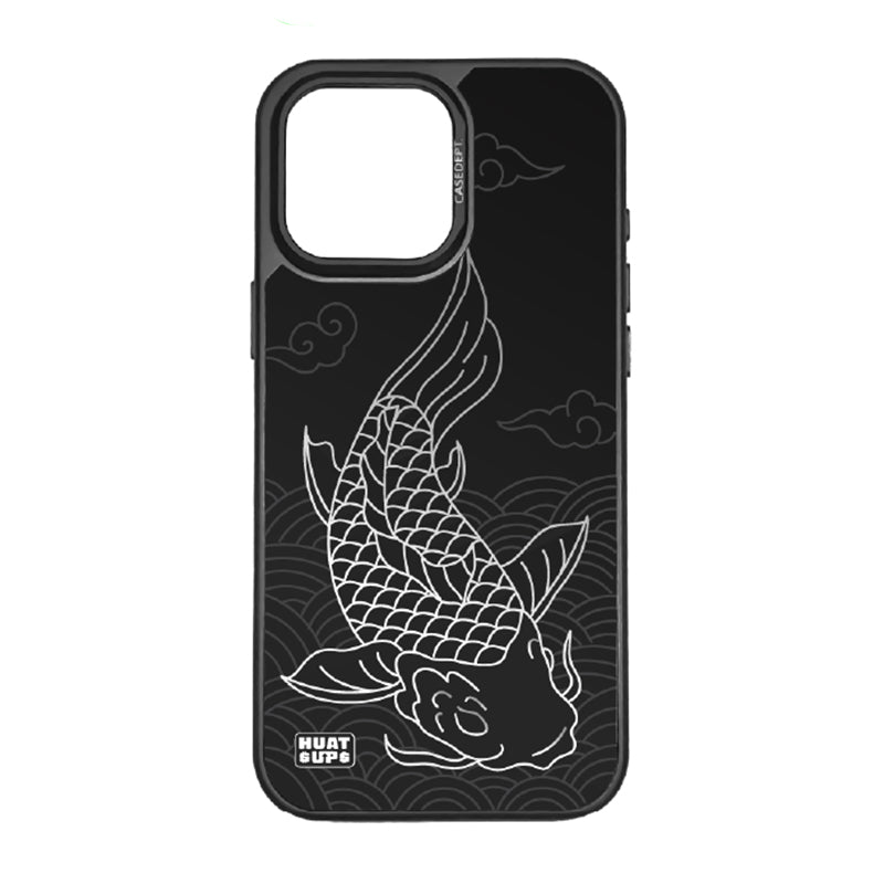 CaseDept. iPhone 16 Pro Max Mirror Case - Black Huat Up Koi