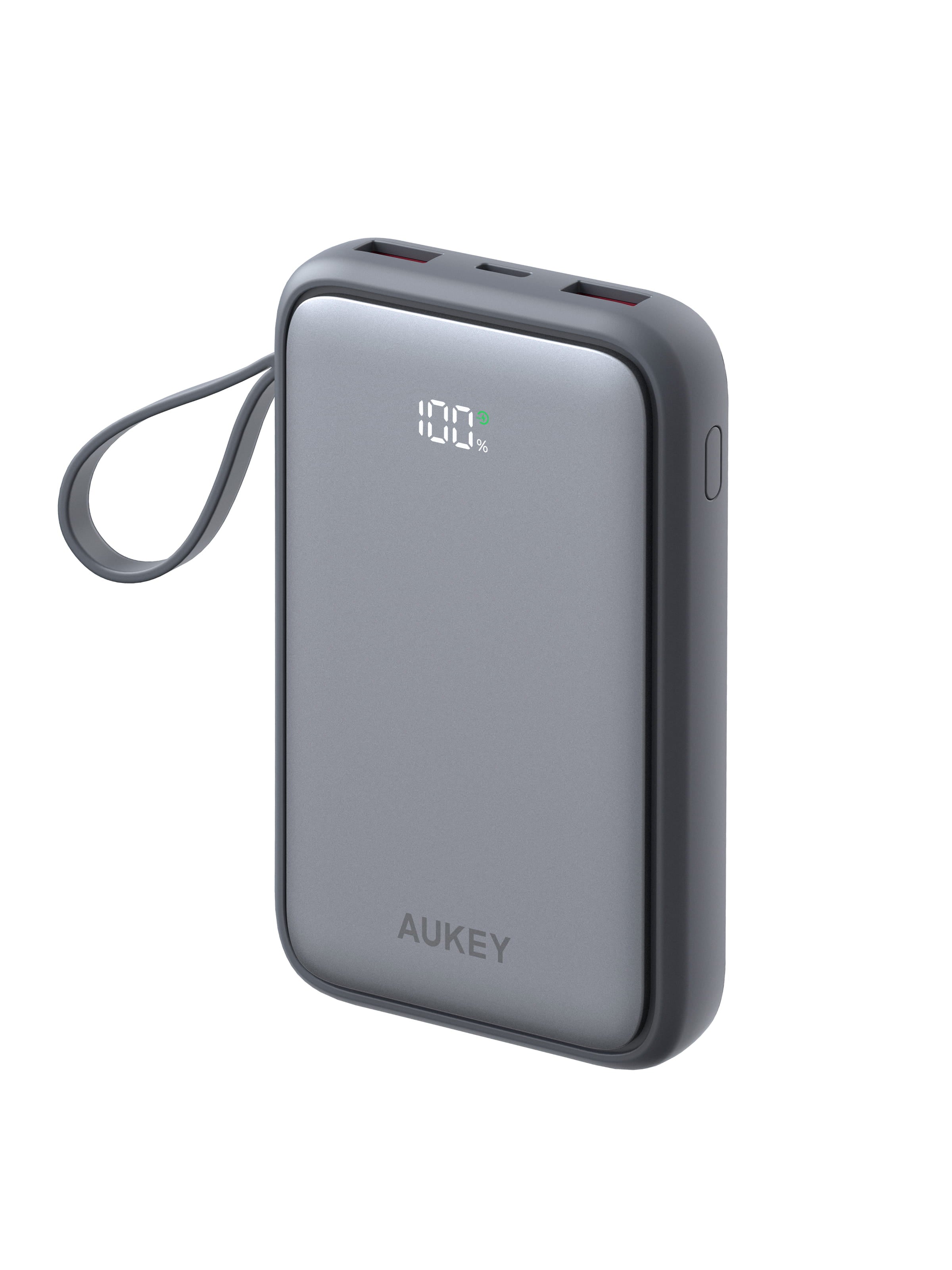 Aukey PB-Y95 Swivel Quad 10000mAh Fast Charging Powerbank with 4 Built-in Cables