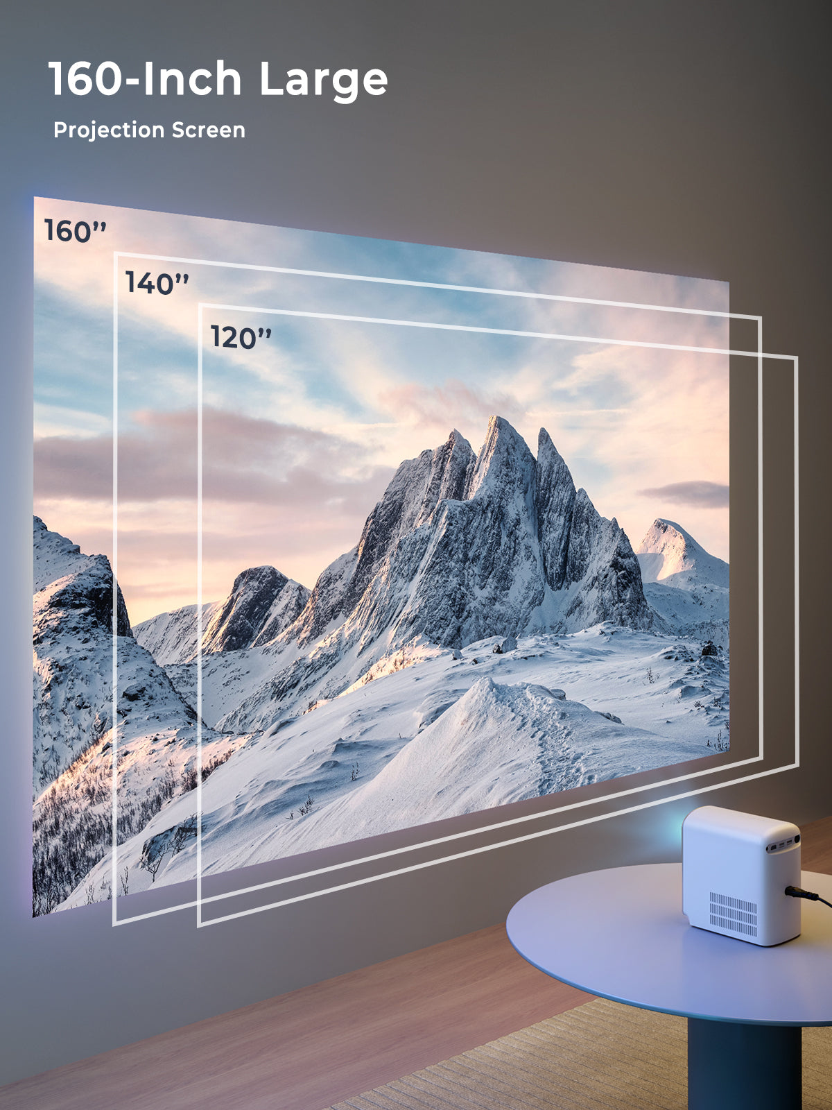 [UPGRADED] Aukey RD-880 Cinex Go MINI Portable Projector w 1080P Full HD & Screen Mirroring (24 Months Warranty)