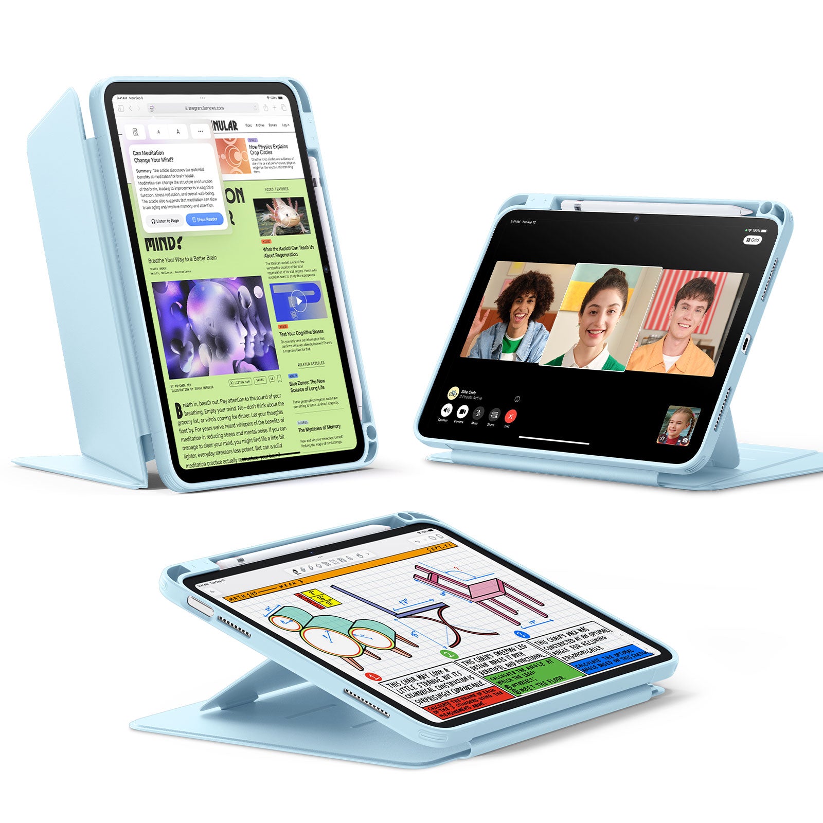 ESR iPad Air 13" (2024/2025) Flip Hybrid Case with Pencil Holder