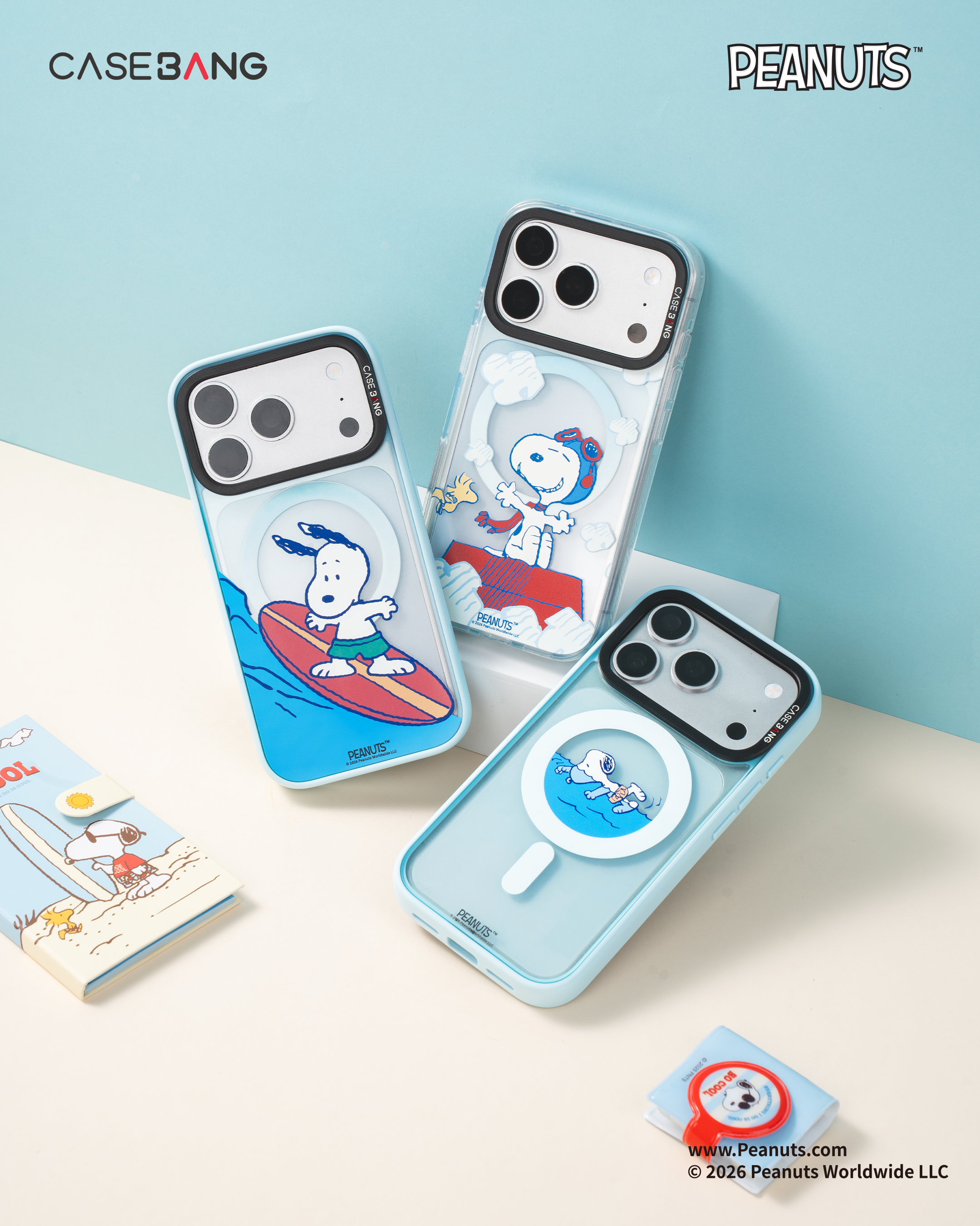 CASEBANG Snoppy Series - iPhone 17-15 Series | Snap-On Cover Only