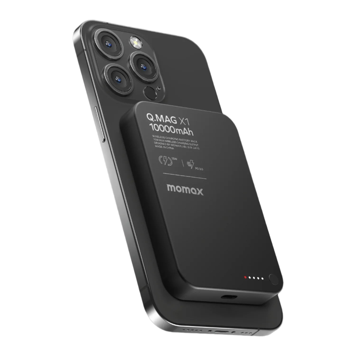 [CCC Certified] Momax [IP117A] Q.MAG X1 15W Magnetic Wireless Powerbank 10,000mAh