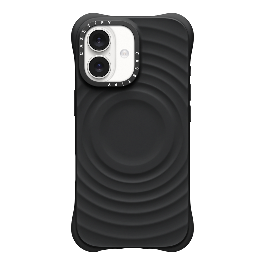 CASETiFY Magsafe The Ripple Case for iPhone 17 Series - The Black Case