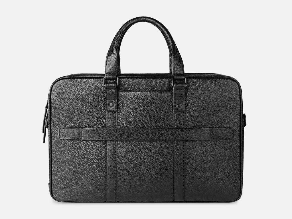 Grams(28) 177 Dual Briefcase - Pebbled Black