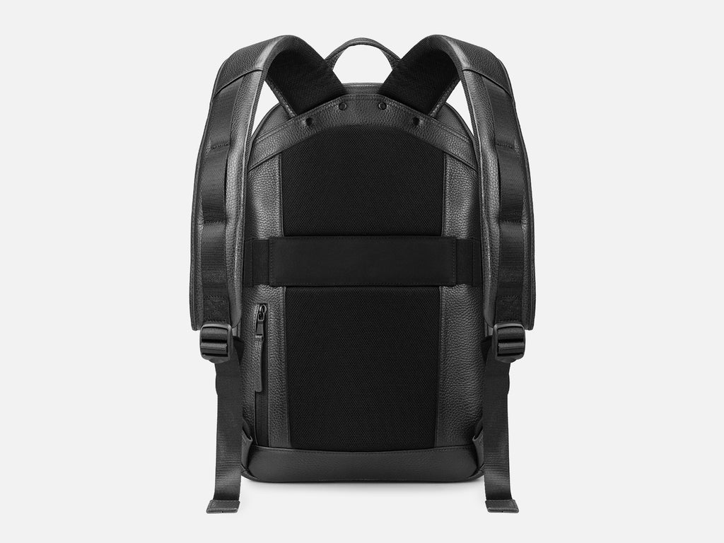 Grams(28) 151 Stealth Backpack - Pebbled Black + Suede Navy
