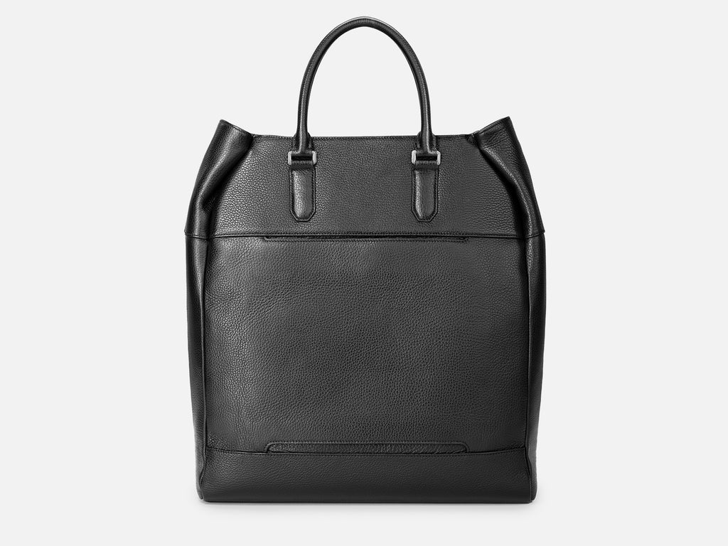 Grams(28) 185 Tote Bag - Pebbled Black