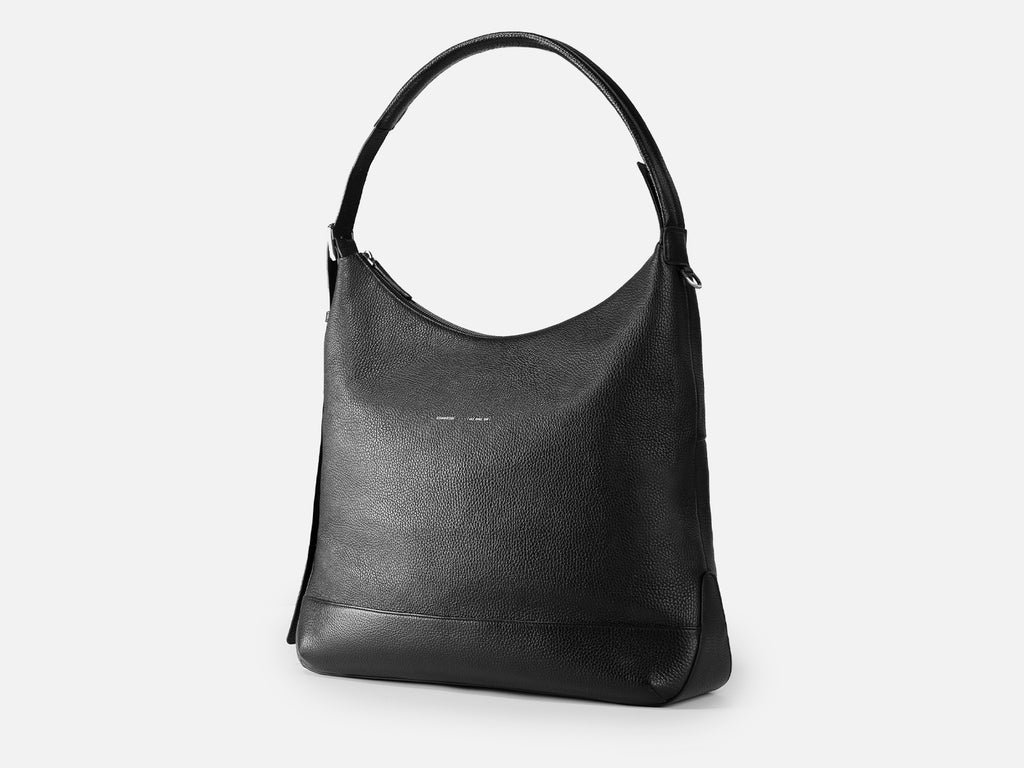 Grams(28) 193 Hobo Bag - Pebbled Black